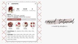 instagram profile themed carrd tutorial — © ailluelle [upl. by Nairod872]