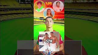 Ronaldo family vs messi family vs messi asks ronaldo football goat football trending football [upl. by Nehgam]