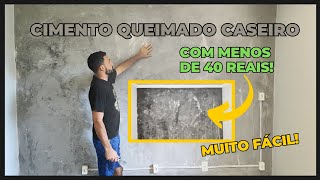 Cimento Queimado com 2 Ingredientes Burnt cement effect [upl. by Gobert]