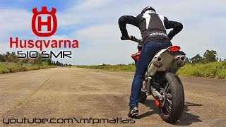 Husqvarna 510 SMR  Exhaust mod  PURE SOUND  Loud Supermoto [upl. by Marienthal]