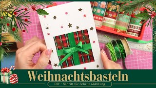 Basteln von Weihnachtskarten  Bastelideen für die schönste Zeit des Jahres Weihnachtskartenbasteln [upl. by Blodget]