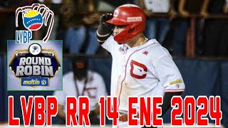 LVBP ⚾ Resultados Posiciones Calendario 14 Enero 2024 Tiburones y Cardenales ganan jda 12Round Robin [upl. by Kalk976]