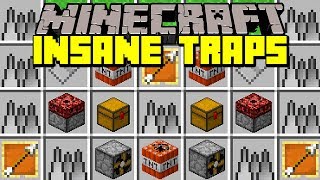 Minecraft INSANE TRAPS MOD  DEADLY TRAPS TROLLS SPIKES amp MORE  Modded MiniGame [upl. by Gan]