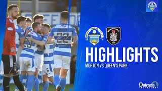 Greenock Morton vs Queens Park  cinch Championship  Match Highlights [upl. by Lairret]