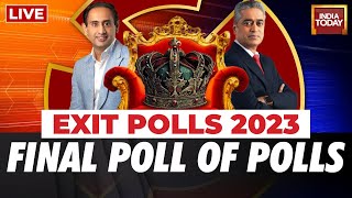 Exit Polls 2023 LIVE  Exit Poll Results For All Five State Elections In 2023  India Today Live [upl. by Acima712]