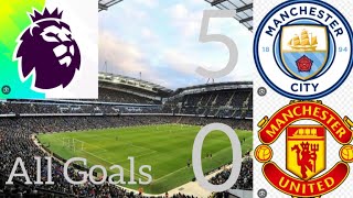 FC25 Premier League 202425  Manchester City 50 Manchester United all goals gaming fc25 [upl. by Yhtomit]