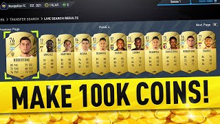 HOW TO MAKE 100K COINS A DAY ON FIFA 22  FIFA 22 TRADING TIPS [upl. by Soirtemed]