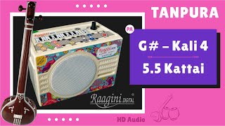 Tanpura G Sharp तानपुरा काली ४ 55 Kattai Shruti Raagini Kali 4 Tambura G Scale 55 Sruti PA SA [upl. by Ecyaj]