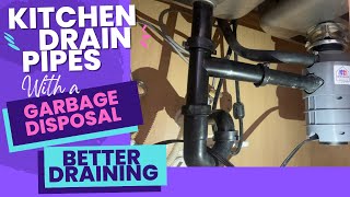 How To Install Kitchen Drain Pipes With A Garbage Disposal [upl. by Etneciv474]