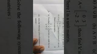 bca mdu Mathematics BCA First semester 1 year Question paper 2022 [upl. by Nnylacissej]