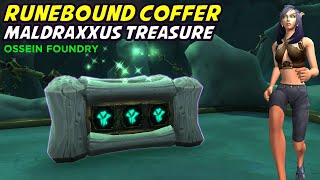 Runebound Coffer Ossein Foundry  Maldraxxus Treasure [upl. by Aliak154]