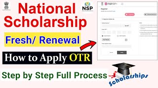 National Scholarship 202425 New Form Apply Step by Step  NSP Scholarship Form Renewal Kaise kare [upl. by Adnaval]