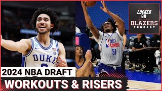 Tidjane Salaun is Rising Up Draft Boards  Trail Blazers Host Another Draft Workout [upl. by Haletky]