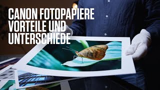 Canon Academy QuickTipp Fotopapiere – ihre Vorteile und Unterschiede [upl. by Heman]