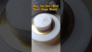 The Easiest Way to Make a Heart Shaped Cake From Round Cake Layers❤️ shorts cake viral [upl. by Tai]