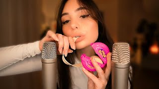 ASMR 3h Gum Chewing 🫧 with 2 Mics 🎙️🎙️ Intense Mouth Sounds 👄 NO TALKING 🤫 [upl. by Aneeuq]