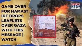 IDF Drops Leaflets with Chilling Message Over Gaza After Sinwars Death Says Hamas Will No Longer [upl. by Elia]