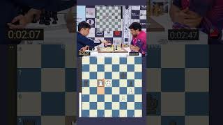 When firouzja blundered the game against Hikaru 😳 chess grandmaster échecs ajedrez schach [upl. by Kooima]