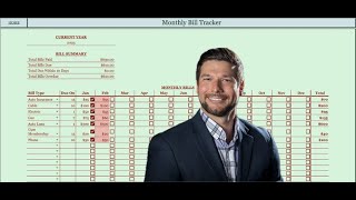 Monthly Bill Tracker  Tutorial Google Sheets [upl. by Iznik]