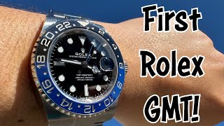 Rolex GMT Master II 126710BLNR Batman  My first Rolex GMT [upl. by Cilo]