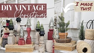 Christmas Thrift Flips DIY and Inspiration • Make your own cloche • wood spindle crafts [upl. by Romano]