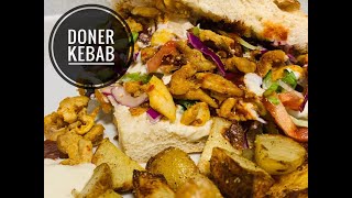 Chicken Doner Kebab You Can Make At Home • Tasty Healthy [upl. by Pinebrook]