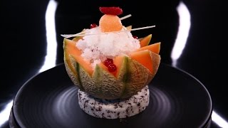 Fruits frais granité au muscat de BeaumesdeVenise sorbet melon par Christophe Michalak DPDC [upl. by Onnem]