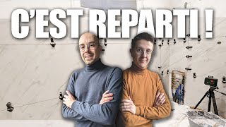 ON REPREND LES TRAVAUX  Vlog rénovation maison 50m² 62 [upl. by Lennon]