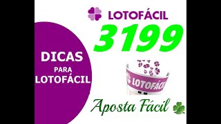 DICAS LOTOFACIL 3199 [upl. by Weinstock]