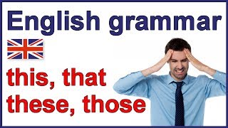 This that these those  Demonstratives  English grammar [upl. by Yankee]