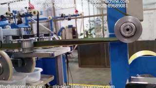 QLQMetal Long Chain Zipper Teeth Head Lacquer Machine [upl. by Aihsenak381]