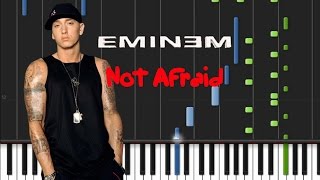 Eminem  Not Afraid Piano Tutorial ♫ [upl. by Nileuqaj]