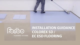 Installation guidance Colorex SD  EC ESD Flooring  Forbo Flooring Systems [upl. by Handbook726]