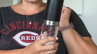 Sangcon Gravity Electric Salt and Pepper Grinder Set Review [upl. by Dorcea]