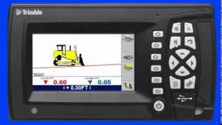 Trimble GCS900 Grade Control System Lane Guidance [upl. by Aramanta]