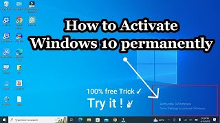 How To Activate Windows 10 Permanently 2023  Free Easy Solution try it [upl. by Anerb]