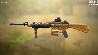 Grindable M4LMG Gold  Diamond Camo  Call of Duty Mobile Tips [upl. by Reitrac99]