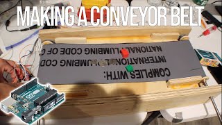 Making a Conveyor Belt with an Arduino and a Stepper Motor [upl. by Ursulina747]