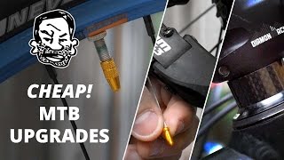 10 Ridiculously Cheap Mountain Bike Upgrades [upl. by Negris]