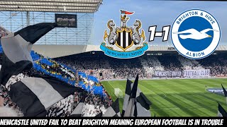 Newcastle United THROW 2 HUGE POINTS AWAY TO Brighton 11 [upl. by Sakmar315]