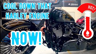 HOW TO STOP YOUR HARLEY ENGINE FROM OVER HEATINGUltracool Oil Cooler [upl. by Yreved798]