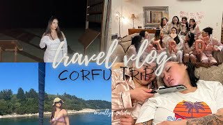 Travel Vlog  London To Corfu  Bachelorette Trip  vivixo [upl. by Yank503]