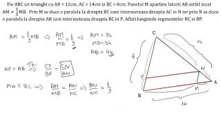 Problema rezolvata  Teorema lui Thales [upl. by Veriee]