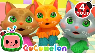 Mittons For Three Little Kittens  CoComelon  Sing Along for Kids  Moonbug Kids Express Yourself [upl. by Emili]