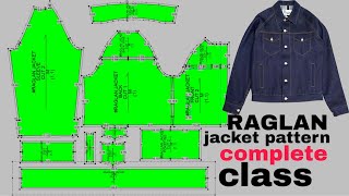 how to make raglan jacjet pattern  RAGLAN [upl. by Aradnahc]