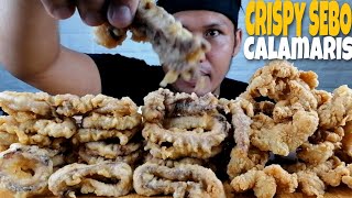 MOUNTAIN OF CRISPY SEBO amp CALAMARES  PINOY STREET FOOD [upl. by Nyladnohr223]