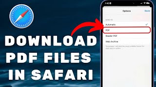 How To Download PDF File In iPhone From Safari Browser [upl. by Murphy]