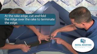 How to flash Metal Roofing Systems Ridge Installation [upl. by Cyndie]