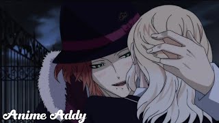 Diabolik lovers Laito bites Yui on the rooftop season 1 English dub [upl. by Anaehr]