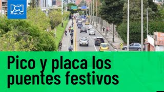 Pico y placa en Bogotá también será los puentes festivos [upl. by Hui]